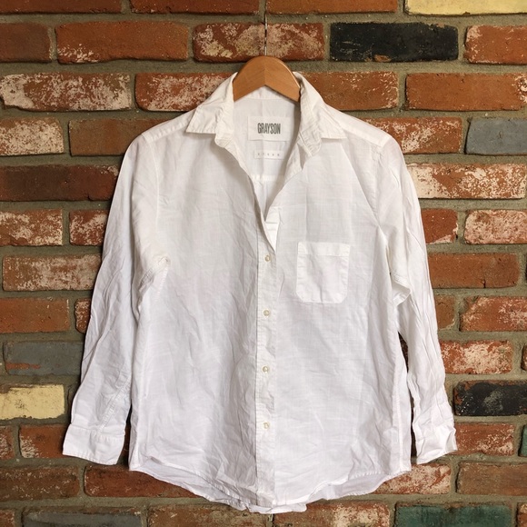 Anthropologie Tops - Anthropologie Grayson The Hero Solid Button Down Shirt